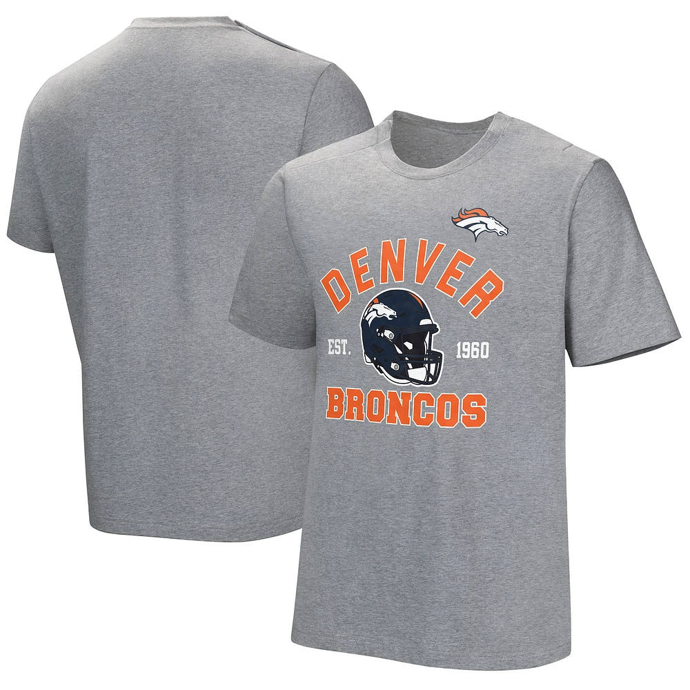 T-shirt adaptatif gris Denver Broncos Tackle pour hommes