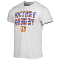 Men's Homage Ash Denver Broncos Victory Monday Tri-Blend T-Shirt