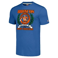 Hommage pour hommes Randy Gradishar Royal Denver Broncos Caricature joueur retraité T-shirt triple mélange