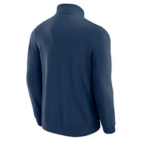 Men's J. Palmer Navy Denver Broncos QB1 Full-Zip Sweatshirt