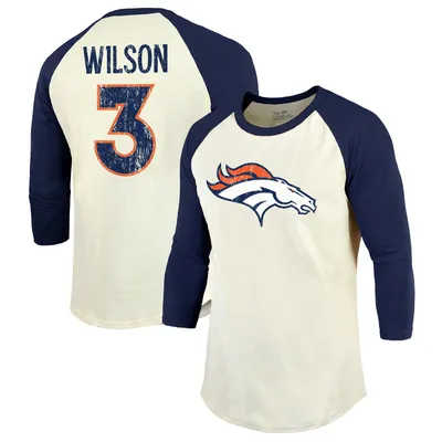 Youth Russell Wilson Navy Denver Broncos Mainliner Player Name & Number T- Shirt