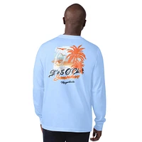Men's Margaritaville Light Blue Denver Broncos It's Five O'Clock Somewhere Long Sleeve T-Shirt