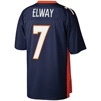 Maillot réplique Mitchell & Ness John Elway bleu marine Denver Broncos 1998 Legacy pour homme