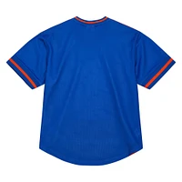 Men's Mitchell & Ness Royal Denver Broncos Jumbotron 3.0 Mesh V-Neck T-Shirt