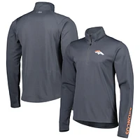 Pull demi-zippé MSX by Michael Strahan pour homme, couleur anthracite, des Denver Broncos