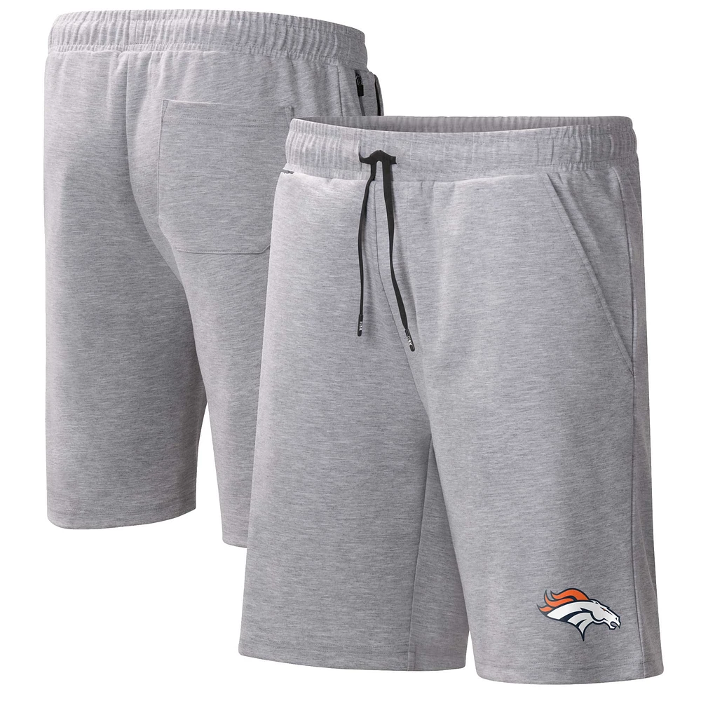 MSX by Michael Strahan Heather Grey Short d'entraînement Denver Broncos pour homme