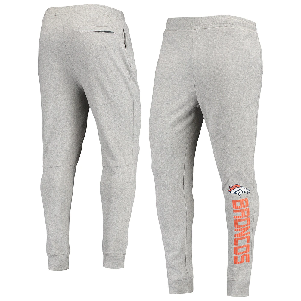 Pantalon de jogging Denver Broncos MSX by Michael Strahan gris chiné pour homme