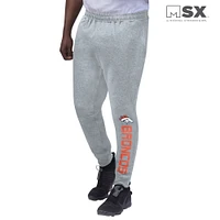 Pantalon de jogging Denver Broncos MSX by Michael Strahan gris chiné pour homme