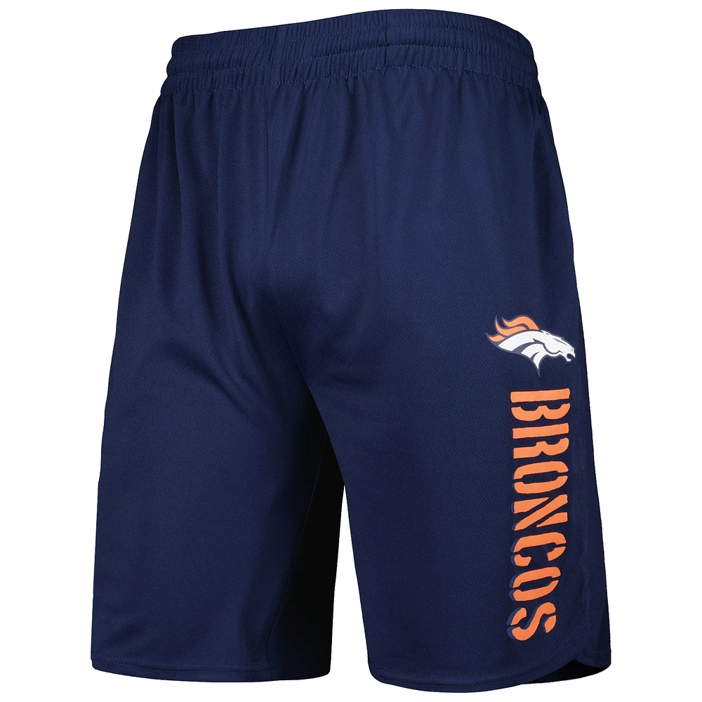 MSX by Michael Strahan - Short d'équipe Denver Broncos bleu marine pour homme