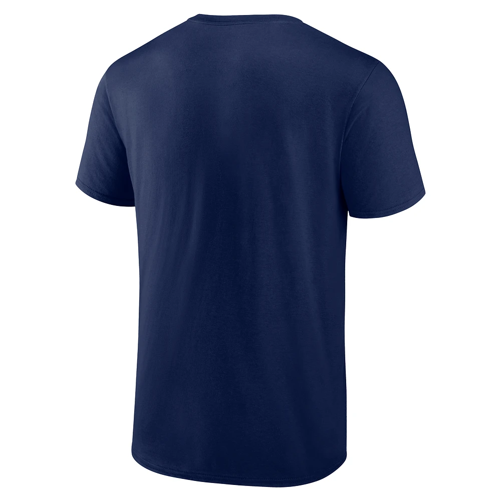 Men's Navy Denver Broncos Best Dad T-Shirt