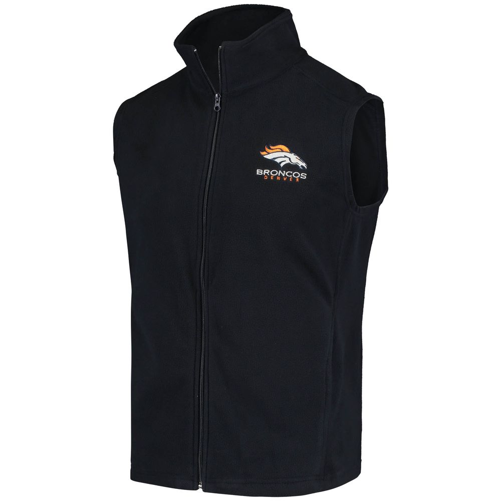 Men's Navy Denver Broncos Houston Fleece Full-Zip Vest