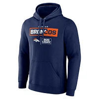 Men's Navy Denver Broncos NFL x Bud Light Pullover Hoodie