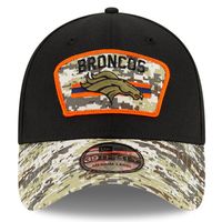 Men's New Era Black/Camo Denver Broncos 2021 Salute To Service - 39THIRTY Flex Hat