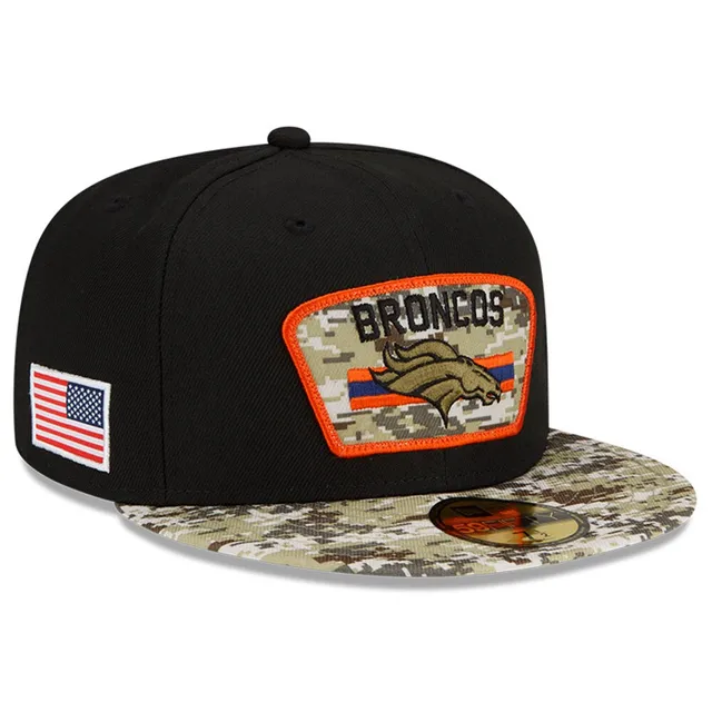 Men's Denver Broncos New Era Camo Woodland 9FIFTY Snapback Hat