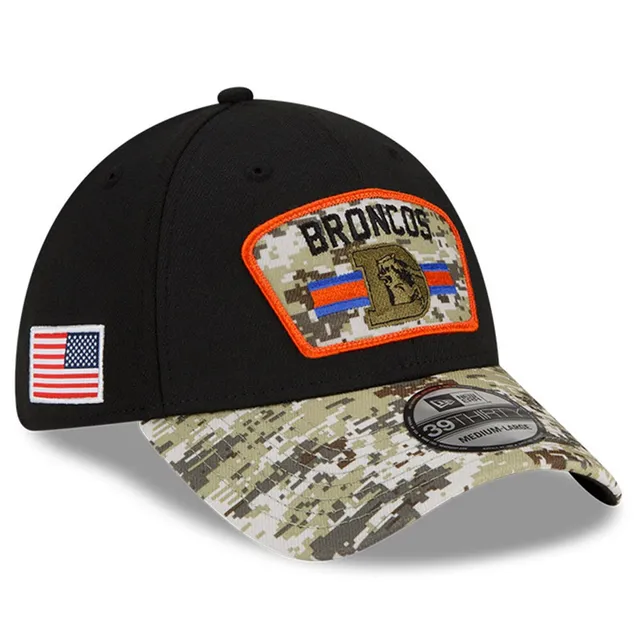 New Era Men's New Era Black/Camo Denver Broncos 2021 Salute To Service  Trucker 9FORTY Snapback Adjustable Hat