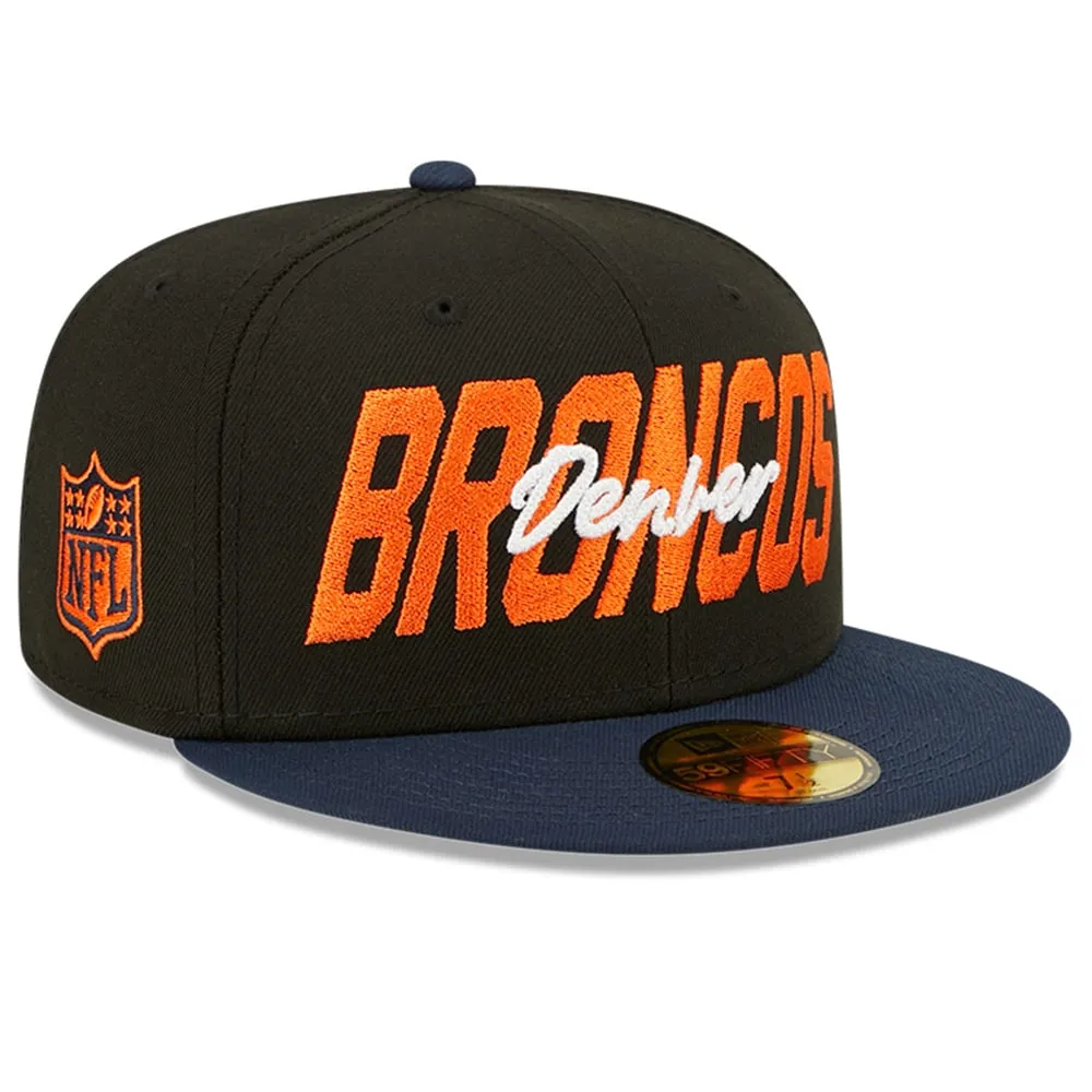 New Era Men's New Era Black/Navy Denver Broncos 2022 NFL Draft On