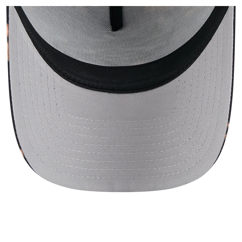 Men's New Era Black Denver Broncos Bleached 9FORTY A-Frame Adjustable Hat