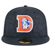 Men's New Era Black Denver Broncos Geo 59FIFTY Fitted Hat