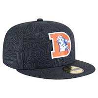 Men's New Era Black Denver Broncos Geo 59FIFTY Fitted Hat