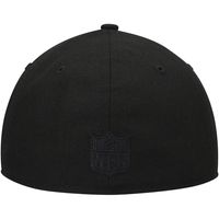 Men's New Era Black Denver Broncos Black on Black Low Profile 59FIFTY II  Fitted Hat