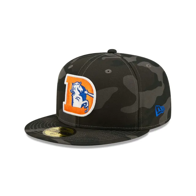 Men's New Era White Denver Broncos Throwback Logo Omaha 59FIFTY Fitted Hat