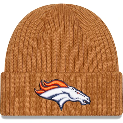 Denver Broncos New Era Core Classic Cuffed Knit Hat - Brown