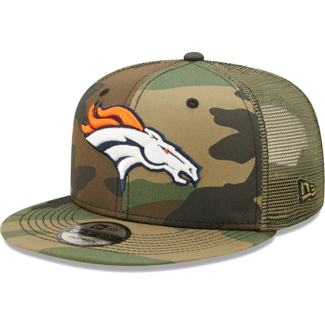 New Era Men's New Era Black/Camo Denver Broncos 2021 Salute To Service  Trucker 9FORTY Snapback Adjustable Hat