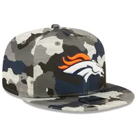 Men's New Era Camo Denver Broncos 2022 NFL Training Camp - Official 9FIFTY Snapback Adjustable Hat