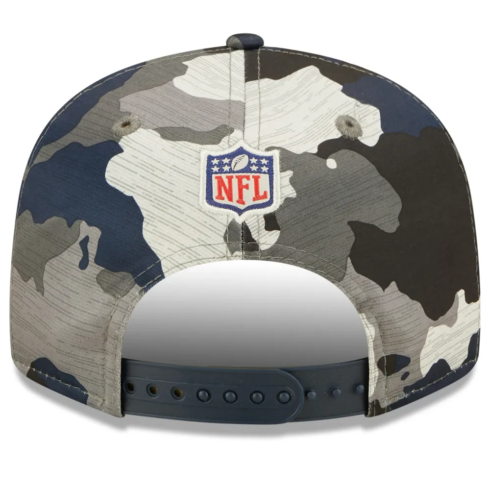 New Era Camo Denver Broncos 2022 NFL Training Camp - Casquette ajustable 9FIFTY Snapback officielle pour homme