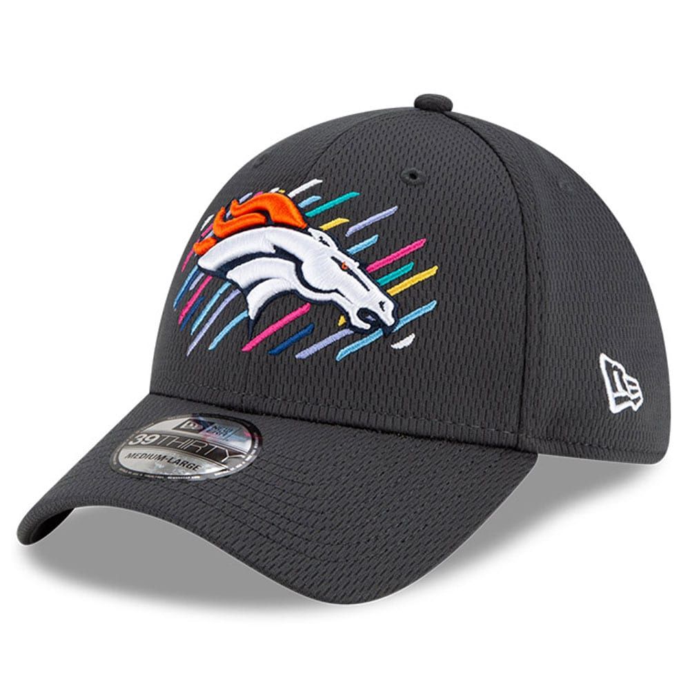 Men's New Era Charcoal Denver Broncos 2021 NFL Crucial Catch - 39THIRTY Flex Hat