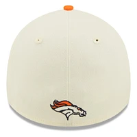 Casquette New Era 2022 Sideline Denver Broncos crème/orange pour homme - 39THIRTY 2-Tone Flex Hat