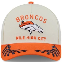 Men's New Era /Orange Denver Broncos 2025 NFL Draft 9FORTY A-Frame M-Crown Adjustable Hat