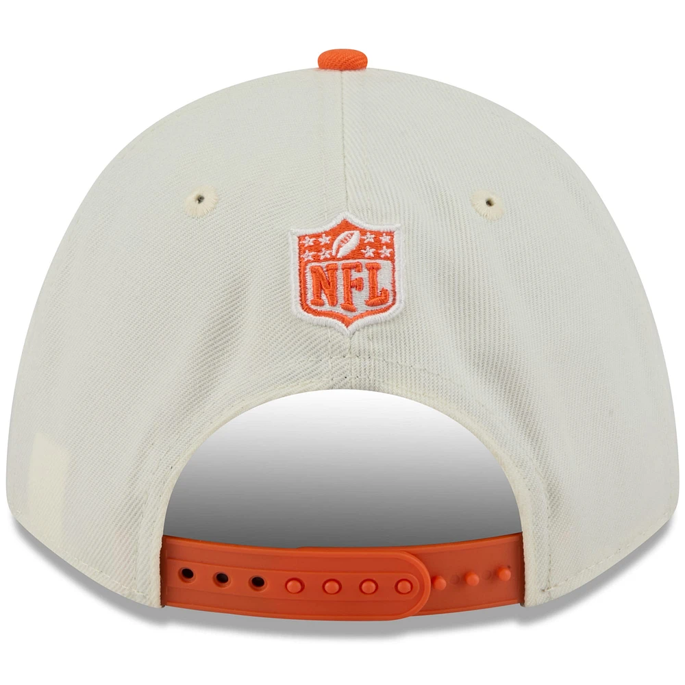 Men's New Era /Orange Denver Broncos 2025 NFL Draft 9FORTY A-Frame M-Crown Adjustable Hat