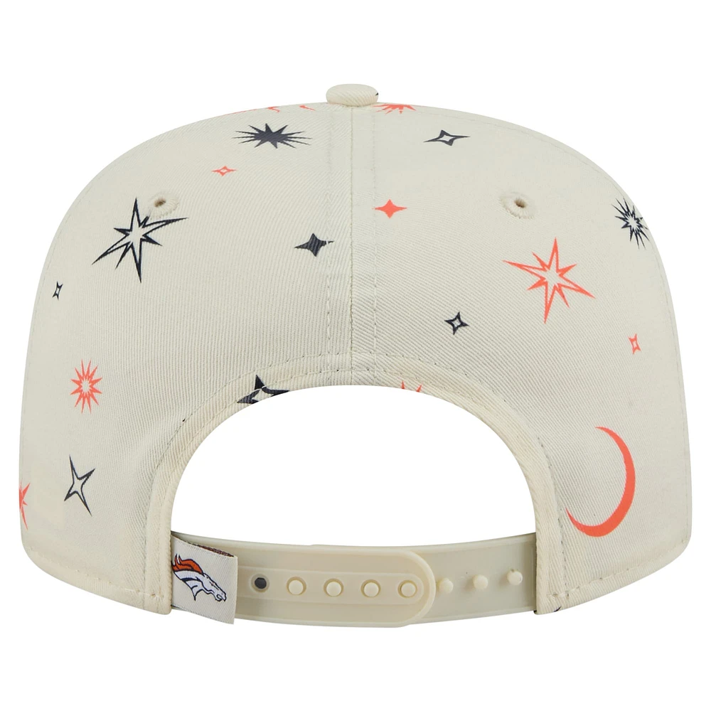 Men's New Era Cream Denver Broncos Celestial Golfer Adjustable Hat