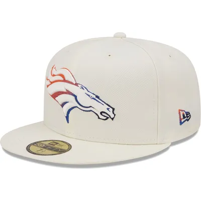 Men's New Era Orange Denver Broncos Tri-Tone 59FIFTY Fitted Hat