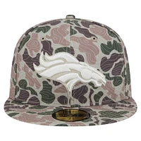 Casquette ajustée 59FIFTY Denver Broncos Geo Camo de New Era pour homme