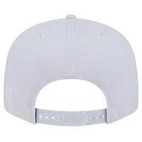 Men's New Era Denver Broncos Main White on White 9FIFTY Snapback Hat