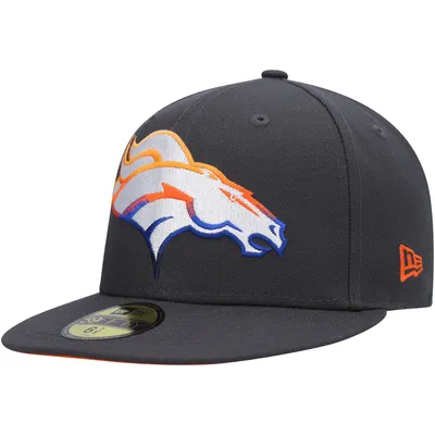 Men's New Era Orange Denver Broncos Identity 59FIFTY Fitted Hat