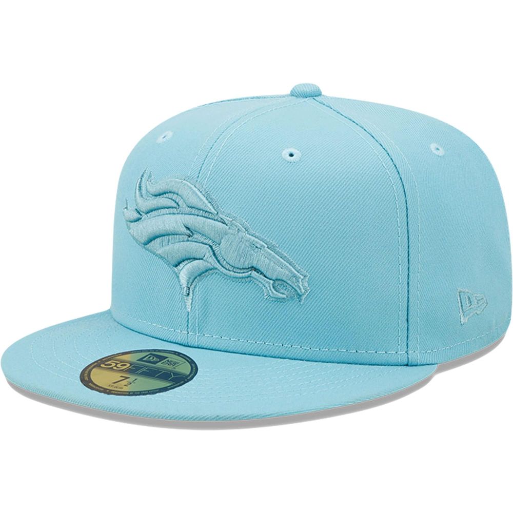 Men's New Era Light Blue Denver Broncos Color Pack 59FIFTY - Fitted Hat