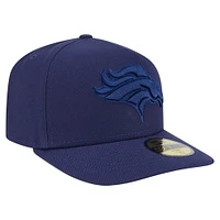 Men's New Era Navy Denver Broncos Color Pack A-Frame 59FIFTY Fitted Hat