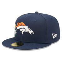 Men's New Era Navy Denver Broncos Crown 3x Super Bowl Champions 59FIFTY Fitted Hat