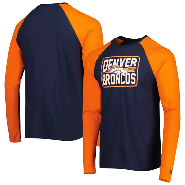 Denver Broncos New Era Combine Authentic Home Stadium Long Sleeve T-Shirt -  Orange