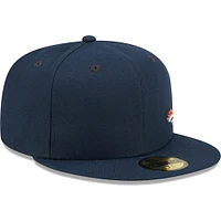 Casquette ajustée 59FIFTY Flawless des Broncos de Denver New Era bleu marine pour homme