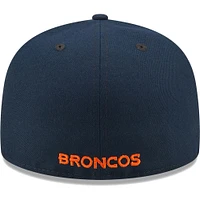 Casquette ajustée 59FIFTY Flawless des Broncos de Denver New Era bleu marine pour homme