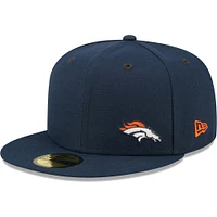 Casquette ajustée 59FIFTY Flawless des Broncos de Denver New Era bleu marine pour homme