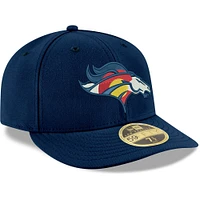 Casquette ajustée 59FIFTY à profil bas des Denver Broncos Omaha pour homme New Era bleu marine