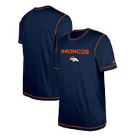 T-shirt bleu marine à imprimé Third Down Puff des Denver Broncos New Era pour hommes