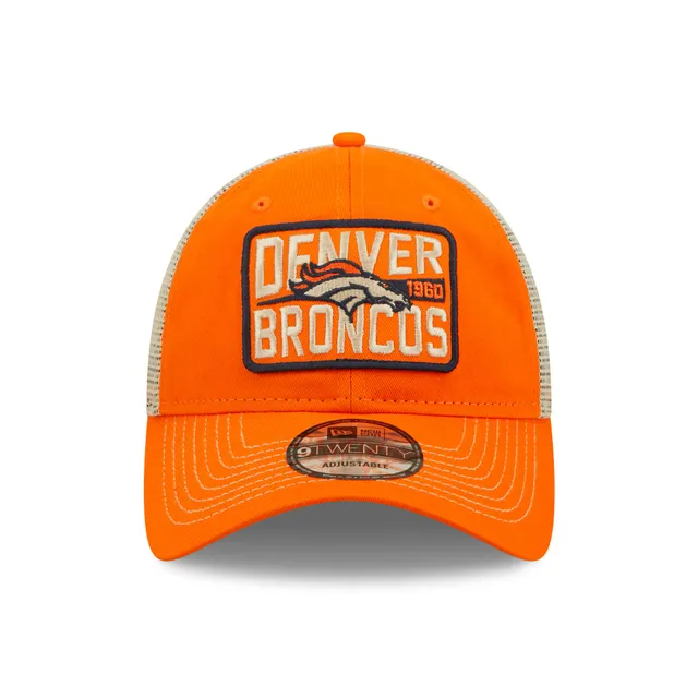 Men's New Era Graphite/Orange Denver Broncos 2021 NFL Draft On-Stage  59FIFTY Fitted Hat