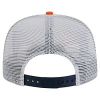 Casquette de golf à pression Denver Broncos Throwback Dye Orange/Navy New Era pour homme