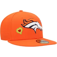 NWE BRONC ORANGE NFL POINT DE CHAÎNE COEUR 59FIFTY HATMENHIC